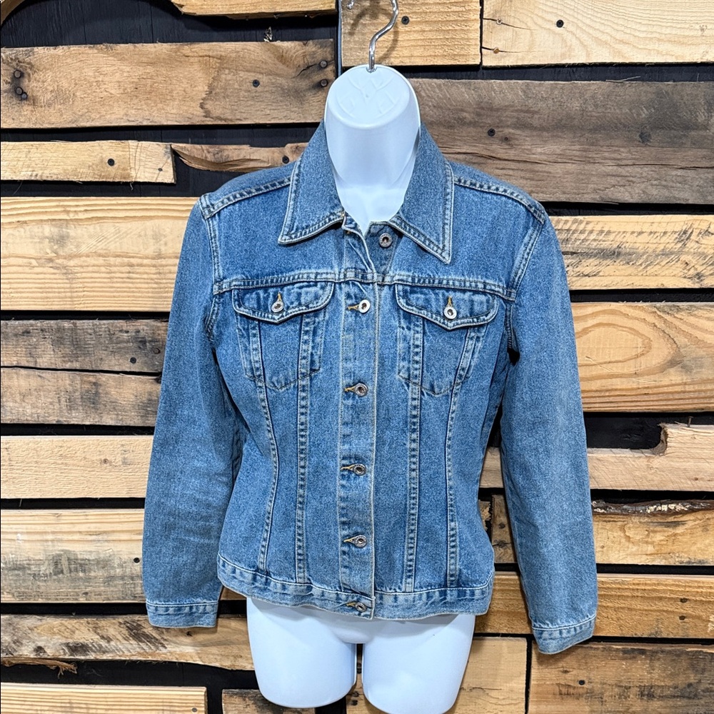 Sundance Catalog Medium Wash Denim Jean Jacket Size Small‎ Petite